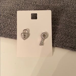 lock and key earrings